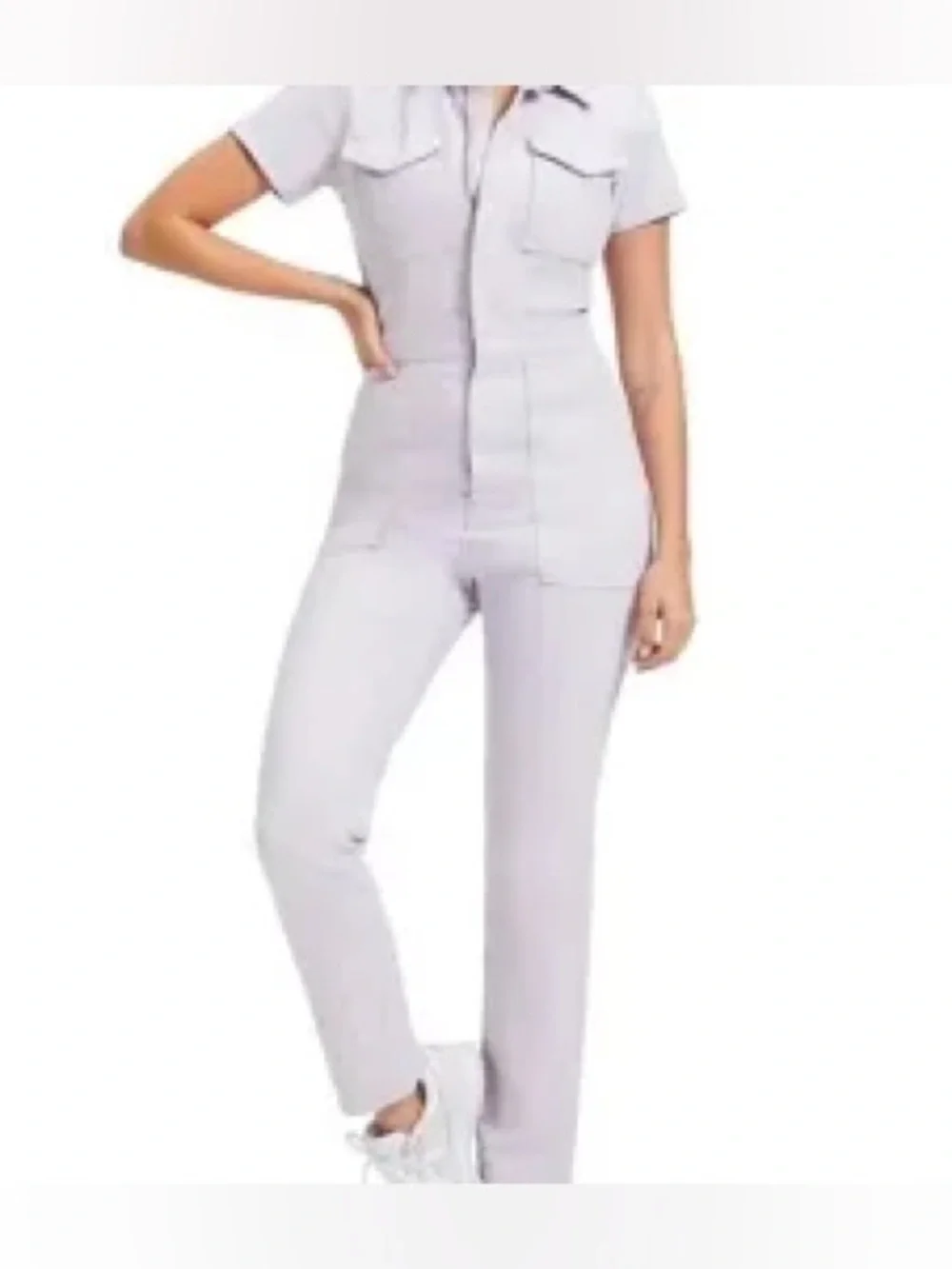 Good American Fit For Success Jumpsuit NWTS Size 2 Utility style denim coveralls